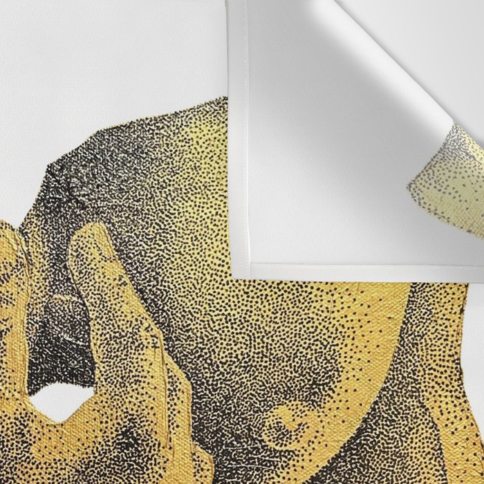 Echoes II - NOODOOD Painting (Gold doesn't print shiny) Wall Tapestry Gallery Image 3