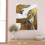 Echoes II - NOODOOD Painting (Gold doesn't print shiny) Wall Tapestry Gallery Image 2