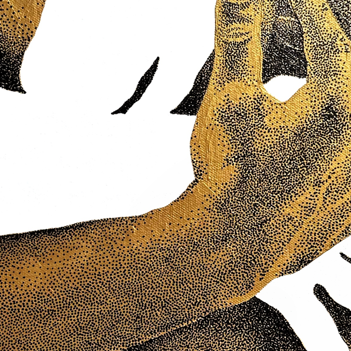 Echoes II - NOODOOD Painting (Gold doesn't print shiny) Coffee Mug Gallery Image 2