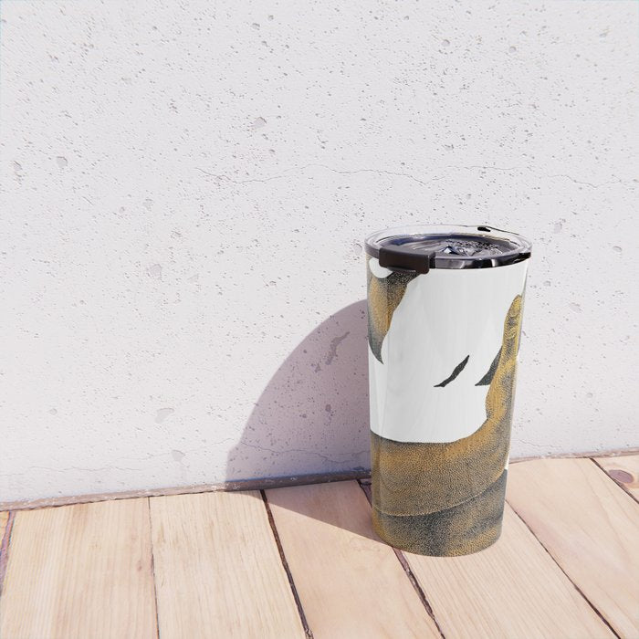Echoes II - NOODOOD Painting (Gold doesn't print shiny) Travel Mug Gallery Image 4
