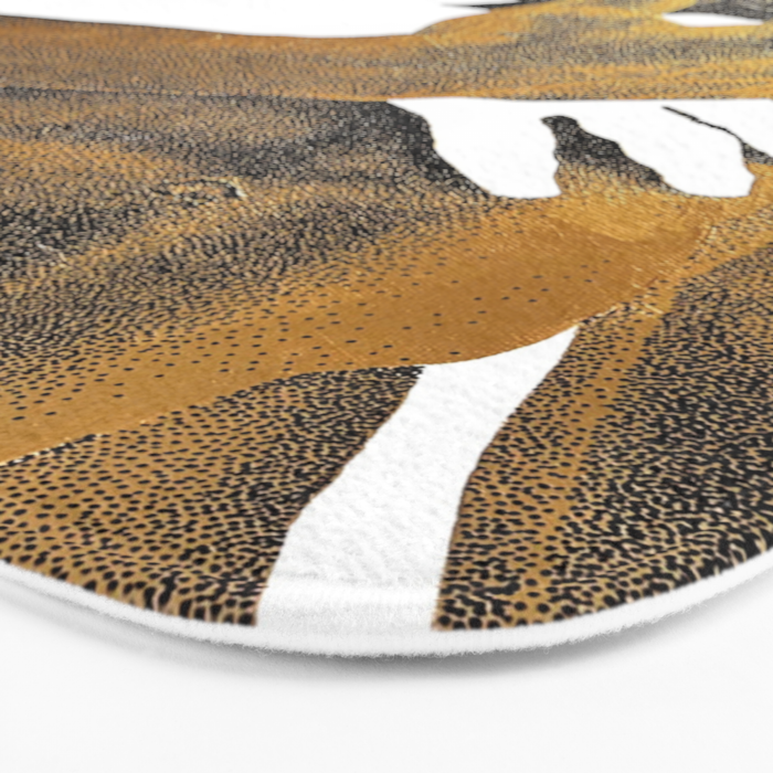 Echoes II - NOODOOD Painting (Gold doesn't print shiny) Bath Mat Gallery Image 3