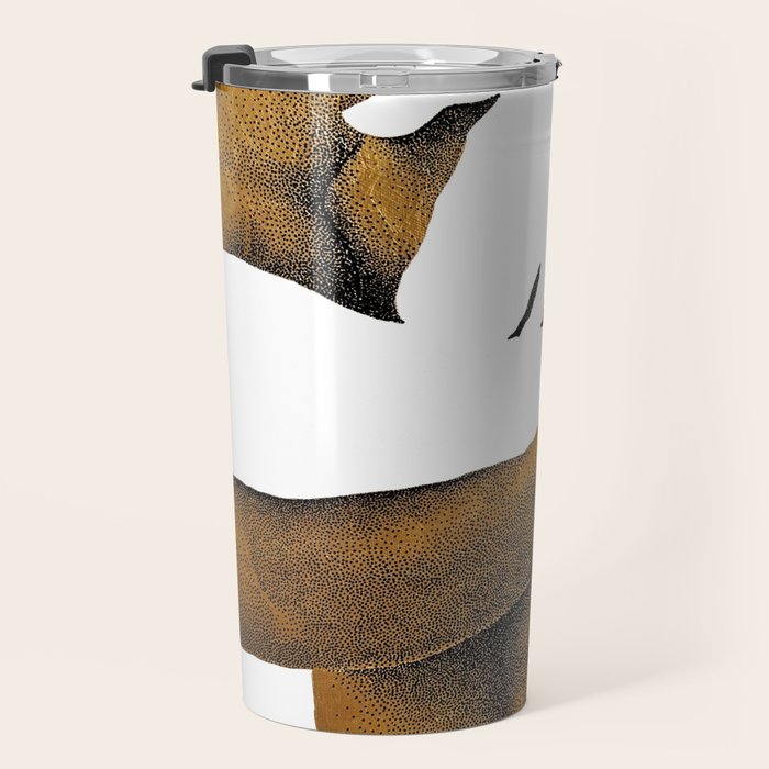 Echoes II - NOODOOD Painting (Gold doesn't print shiny) Travel Mug Gallery Image 3