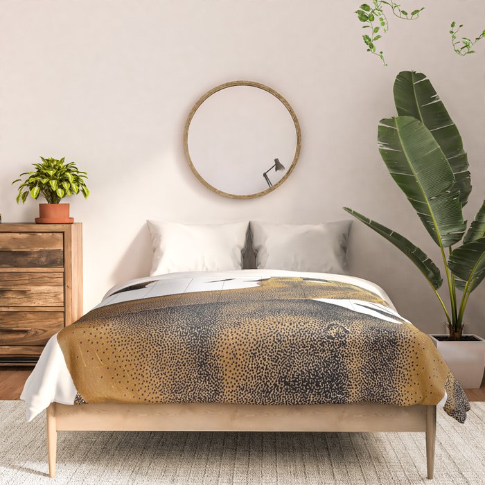 Echoes II - NOODOOD Painting (Gold doesn't print shiny) Comforter Gallery Image 3