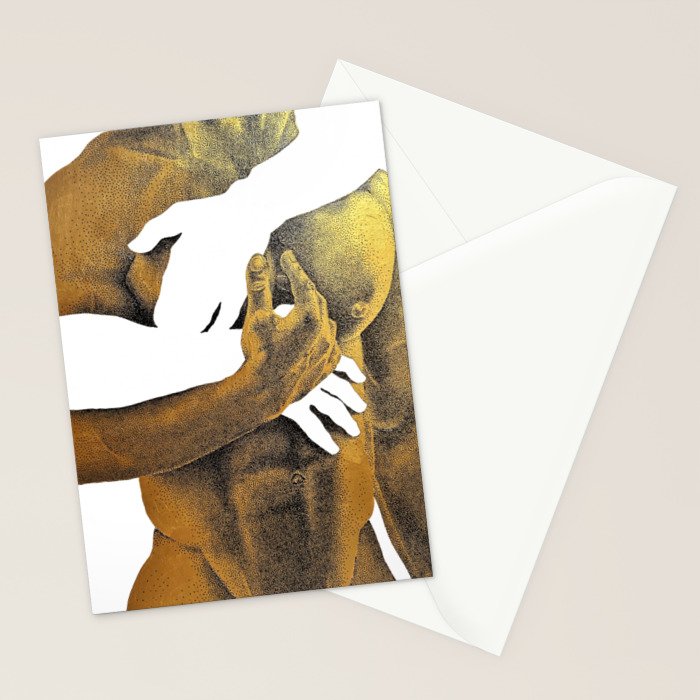 Echoes II - NOODOOD Painting (Gold doesn't print shiny) Stationery Card Gallery Image 2