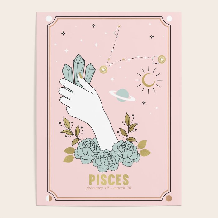 Pisces Zodiac sign Poster Gallery Image 4