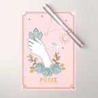 Pisces Zodiac sign Wrapping Paper Gallery Image 1