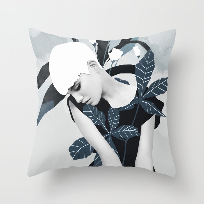 Gentle Beauty 5 Throw Pillow Gallery Image 1