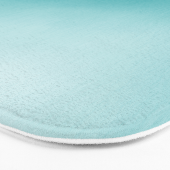 Best Seller Aqua Teal Turquoise Watercolor Ombre Gradient Blend Abstract Art - Aquarium SW 6767 Bath Mat Gallery Image 3