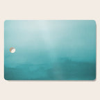Best Seller Aqua Teal Turquoise Watercolor Ombre Gradient Blend Abstract Art - Aquarium SW 6767 Cutting Board Gallery Image 1