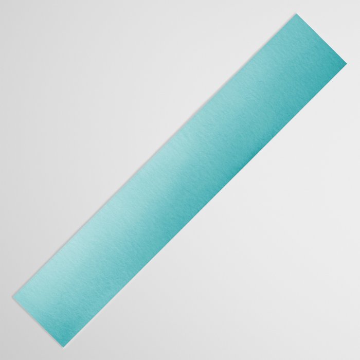 Best Seller Aqua Teal Turquoise Watercolor Ombre Gradient Blend Abstract Art - Aquarium SW 6767 Table Runner Gallery Image 3