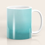 Best Seller Aqua Teal Turquoise Watercolor Ombre Gradient Blend Abstract Art - Aquarium SW 6767 Coffee Mug Gallery Image 1