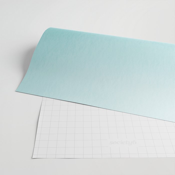Best Seller Aqua Teal Turquoise Watercolor Ombre Gradient Blend Abstract Art - Aquarium SW 6767 Wrapping Paper Gallery Image 2