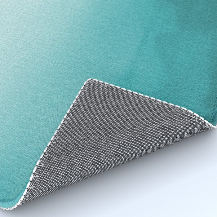 Best Seller Aqua Teal Turquoise Watercolor Ombre Gradient Blend Abstract Art - Aquarium SW 6767 Rug Gallery Image 4
