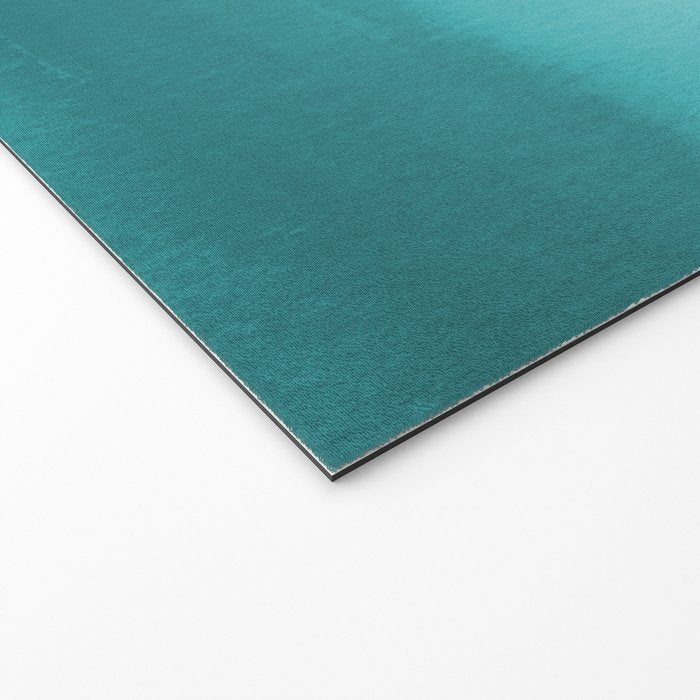 Best Seller Aqua Teal Turquoise Watercolor Ombre Gradient Blend Abstract Art - Aquarium SW 6767 Welcome Mat Gallery Image 2