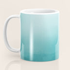 Best Seller Aqua Teal Turquoise Watercolor Ombre Gradient Blend Abstract Art - Aquarium SW 6767 Coffee Mug Gallery Image 3