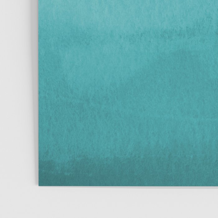 Best Seller Aqua Teal Turquoise Watercolor Ombre Gradient Blend Abstract Art - Aquarium SW 6767 Poster Gallery Image 3