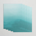Best Seller Aqua Teal Turquoise Watercolor Ombre Gradient Blend Abstract Art - Aquarium SW 6767 Wrapping Paper Gallery Image 3