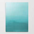 Best Seller Aqua Teal Turquoise Watercolor Ombre Gradient Blend Abstract Art - Aquarium SW 6767 Notebook Gallery Image 4