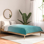 Best Seller Aqua Teal Turquoise Watercolor Ombre Gradient Blend Abstract Art - Aquarium SW 6767 Comforter Gallery Image 2