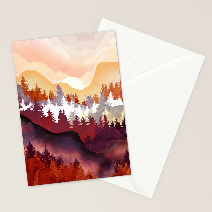 Amber Forest Stationery Card Gallery Image 2