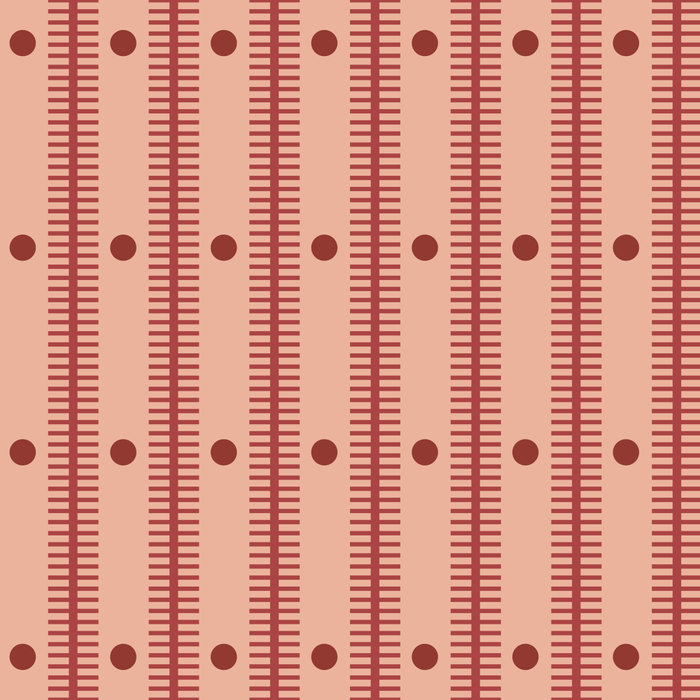 Stripes With Lines and Dots pattern burgundy Coffee Mug Gallery Image 2