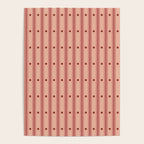 Stripes With Lines and Dots pattern burgundy Poster Gallery Image 4