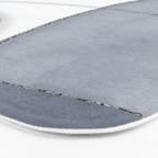 Minimal Blue Grey Shapes Bath Mat Gallery Image 3