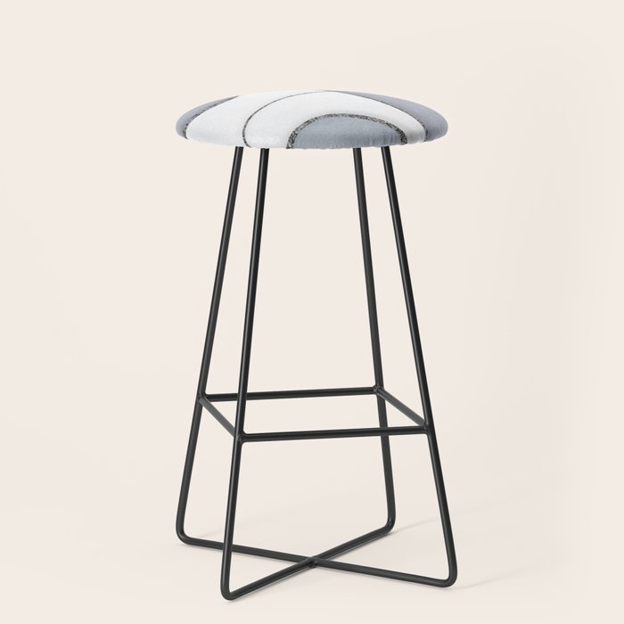 Minimal Blue Grey Shapes Stool Gallery Image 1