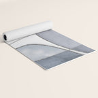 Minimal Blue Grey Shapes Yoga Mat Gallery Image 2