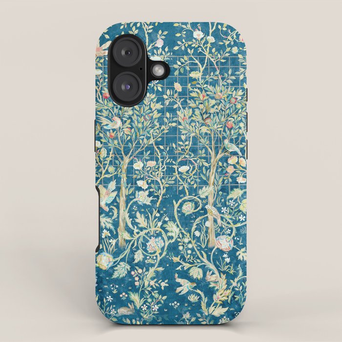 William Morris Melsetter Trellis Dark Blue  iPhone Case Gallery Image 1