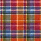 Bold Colorful Tartan Plaid Pattern in Red Orange and Blue  Coffee Mug Gallery Image 2