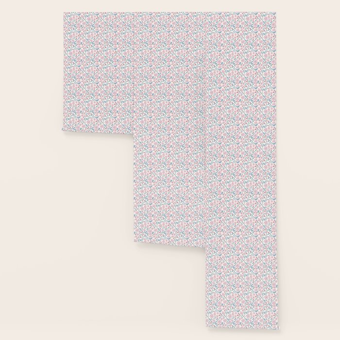 Tossed Ditsy Florals - Lilac Blue Wallpaper Gallery Image 3