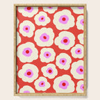 Pink, Red and White Flower Serving Tray Gallery Image 1