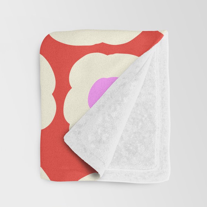 Pink, Red and White Flower Throw Blanket Gallery Image 3