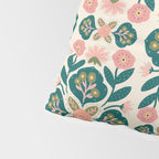 Indian Floral - pink and green  Pillow Sham Gallery Image 4