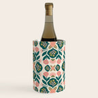 Indian Floral - pink and green  Wine Chiller Gallery Image 2