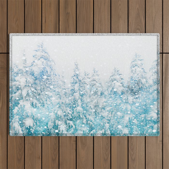 Snowy Pines Outdoor Rug Gallery Image 1