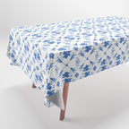 Floral Pleasure blue B Tablecloth Gallery Image 1