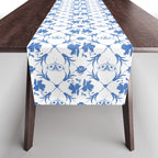 Floral Pleasure blue B Table Runner Gallery Image 1