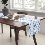 Floral Pleasure blue B Table Runner Gallery Image 2