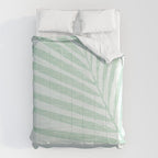 Mint Green Minimal Palm Silhouette Comforter Gallery Image 6