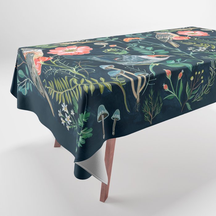 Birds Garden Tablecloth Gallery Image 1