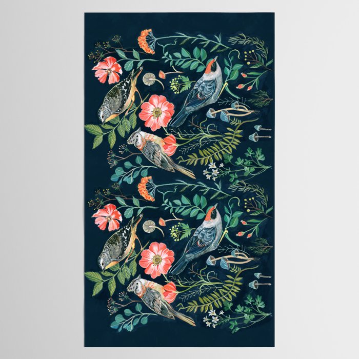 Birds Garden Tablecloth Gallery Image 2