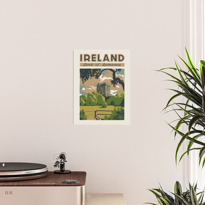 Ireland Land of Romance Vintage Travel Poster, 1930s Poster Gallery Image 2