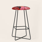 Festive groovy retro holiday woman portrait Stool Gallery Image 1