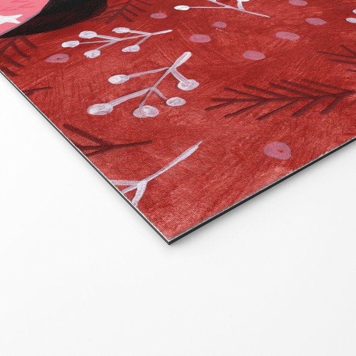 Festive groovy retro holiday woman portrait Welcome Mat Gallery Image 2