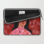 Festive groovy retro holiday woman portrait Laptop Sleeve Gallery Image 2