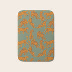 Modern Tigers with red lips illustration  Bath Mat Gallery Image 1