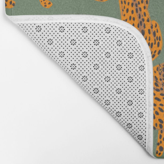 Modern Tigers with red lips illustration  Bath Mat Gallery Image 2