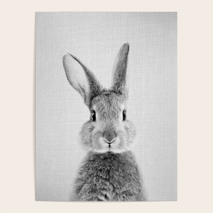Rabbit - Black & White Poster Gallery Image 4
